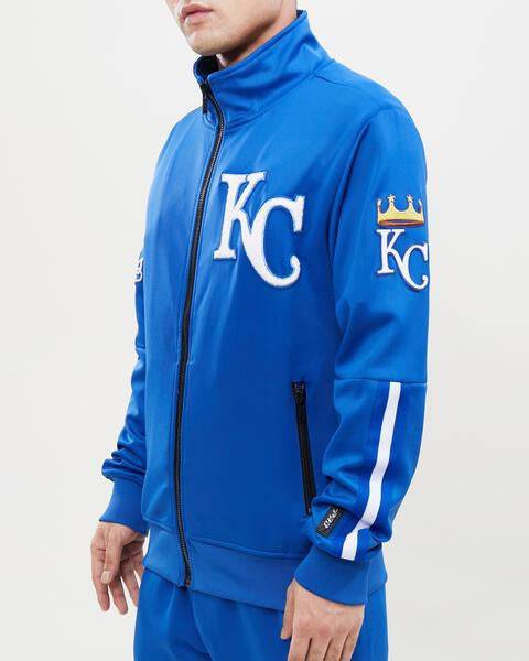 MLB KANSAS CITY ROYALS CLASSIC MEN'S TRACK JACKET (ROYAL BLUE)