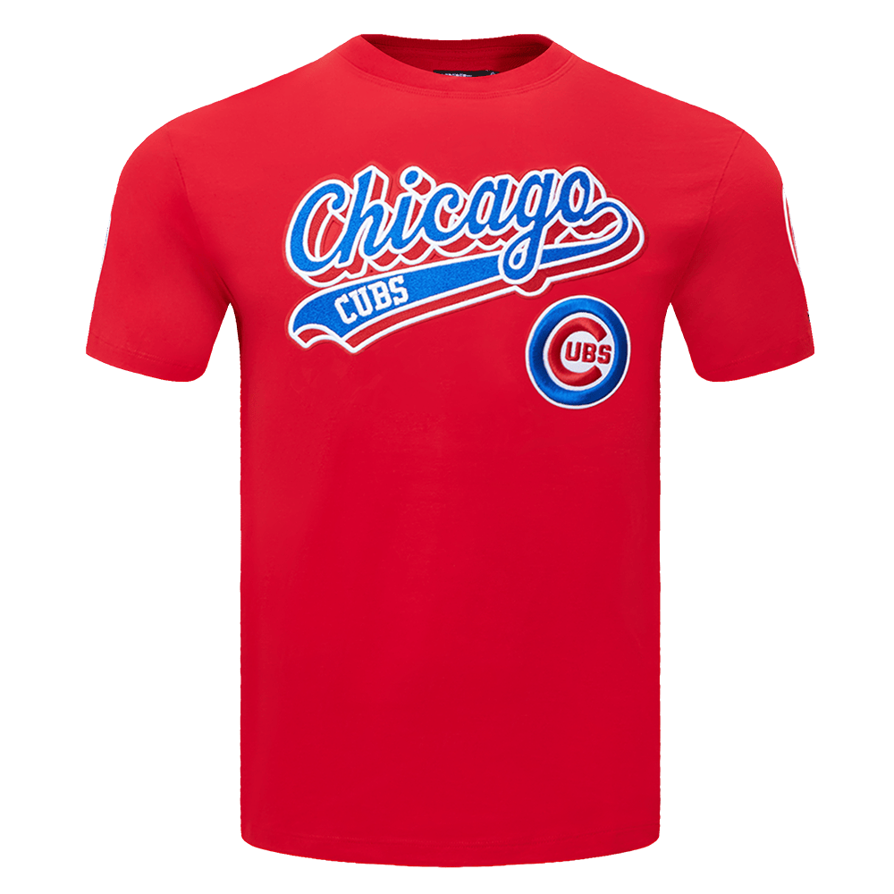 MLB CHICAGO CUBS SCRIPT TAIL MEN'S TOPS (RED)
