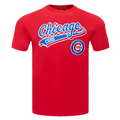MLB CHICAGO CUBS SCRIPT TAIL MEN'S TOPS (RED)