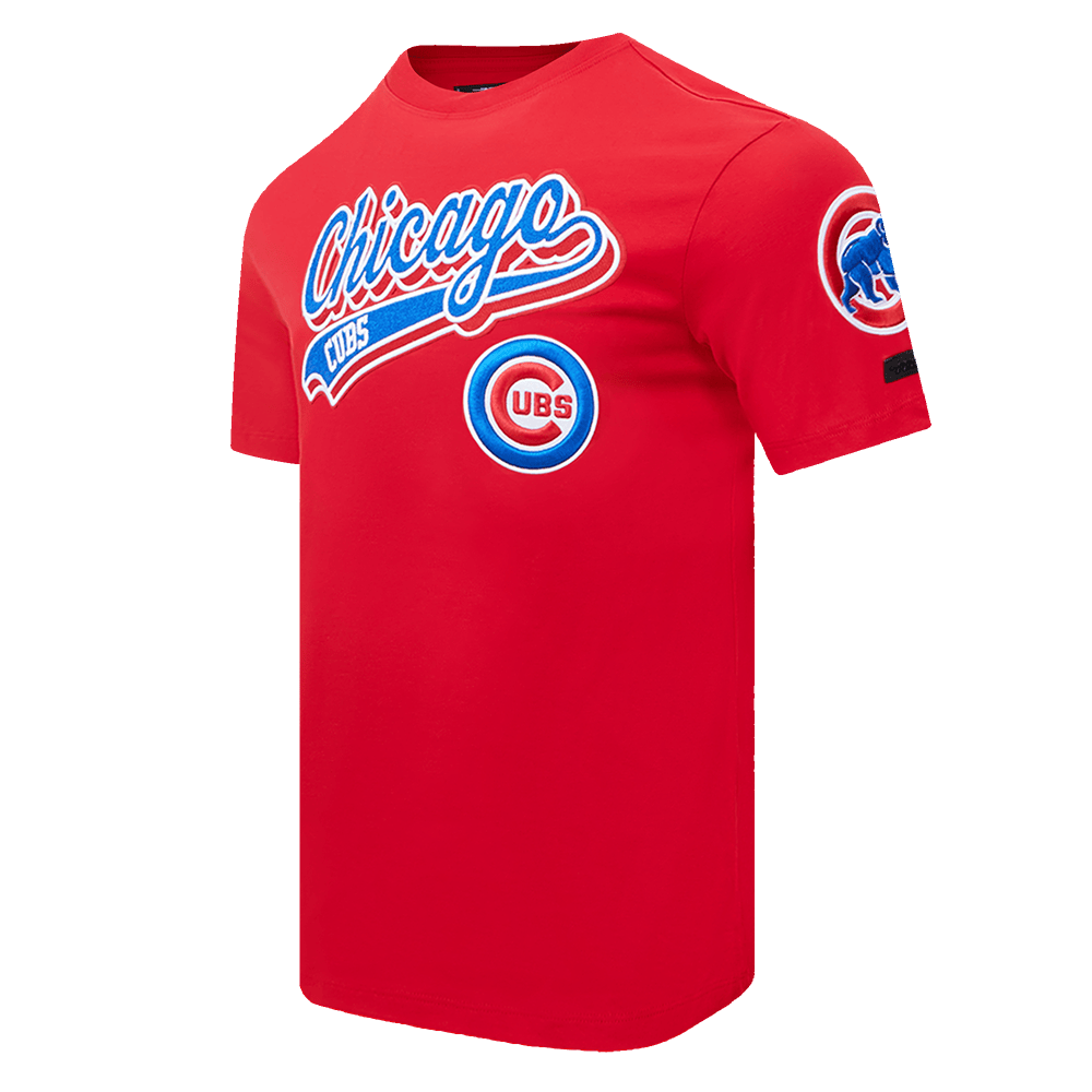 MLB CHICAGO CUBS SCRIPT TAIL MEN'S TOPS (RED)