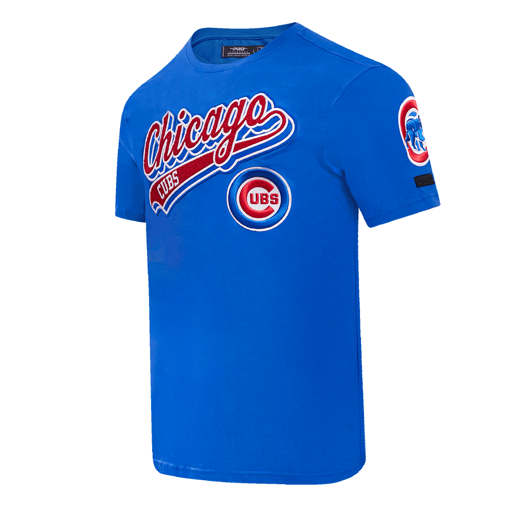 MLB CHICAGO CUBS SCRIPT TAIL MEN'S TOPS (ROYAL BLUE)