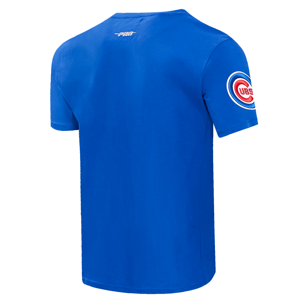 CAMISETAS DE HOMBRE MLB CHICAGO CUBS SCRIPT TAIL (AZUL REAL)