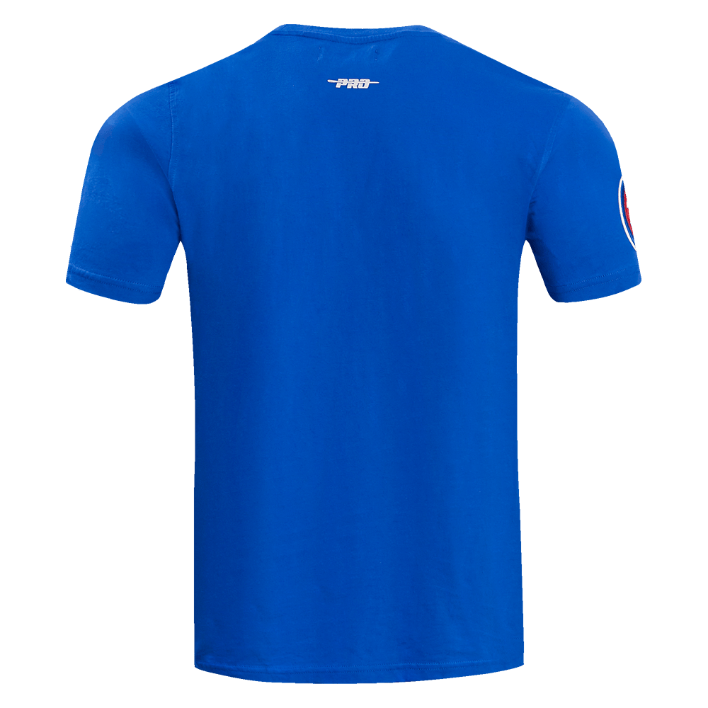 CAMISETAS DE HOMBRE MLB CHICAGO CUBS SCRIPT TAIL (AZUL REAL)