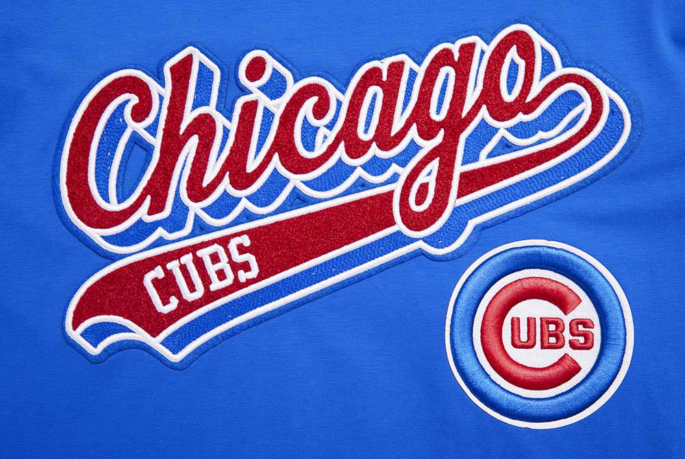 CAMISETAS DE HOMBRE MLB CHICAGO CUBS SCRIPT TAIL (AZUL REAL)