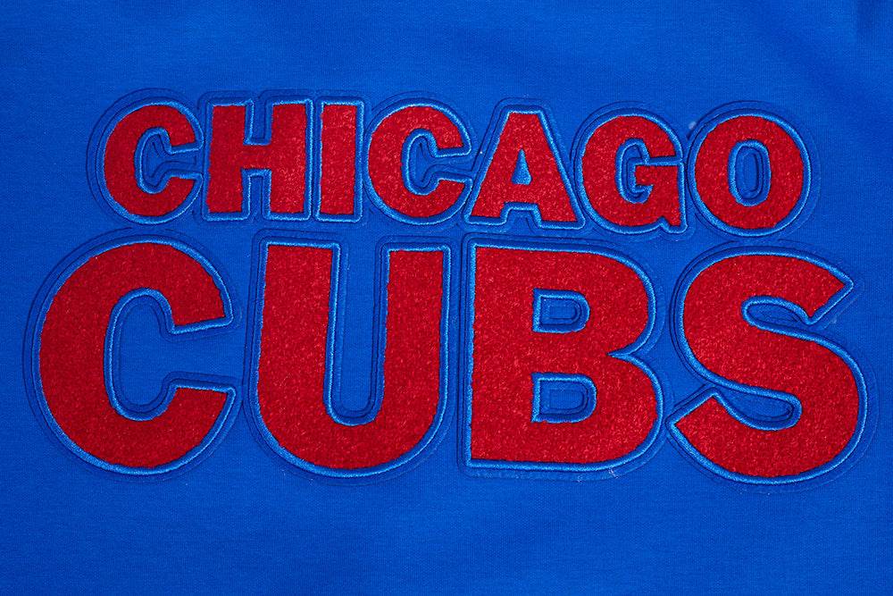 CHAQUETA DE CALENTAMIENTO CLÁSICA MLB CHICAGO CUBS PARA HOMBRE (AZUL REAL/ROJO)