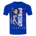 CAMISETA DE HOMBRE MLB CHICAGO CUBS DANSBY SWANSON #7 REMIX AVATAR DE MANGA CORTA (AZUL REAL)