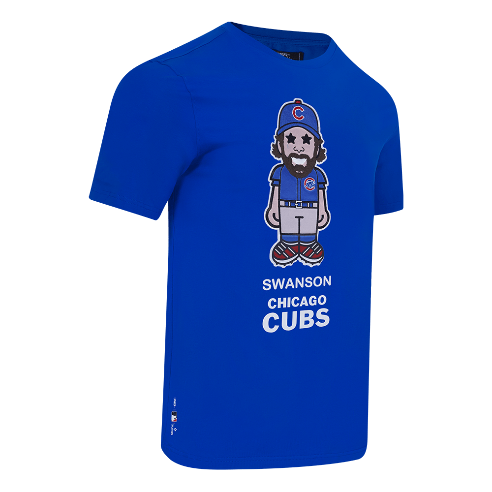 MLB CHICAGO CUBS DANSBY SWANSON #7 AVATAR SINGLE JERSEY MEN'S TOP (ROYAL BLUE)