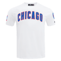 TOP CLÁSICO DE CHENILLA PARA HOMBRE MLB CHICAGO CUBS (BLANCO)