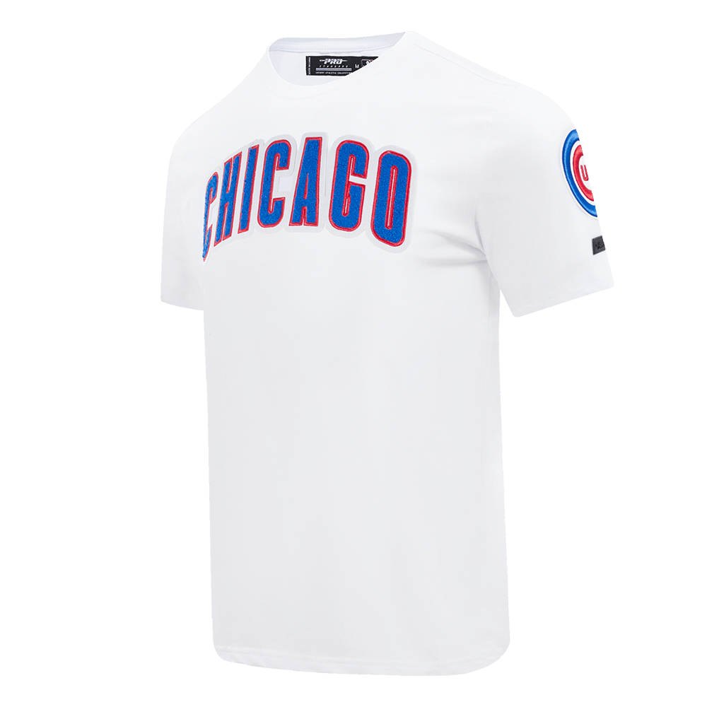 TOP CLÁSICO DE CHENILLA PARA HOMBRE MLB CHICAGO CUBS (BLANCO)