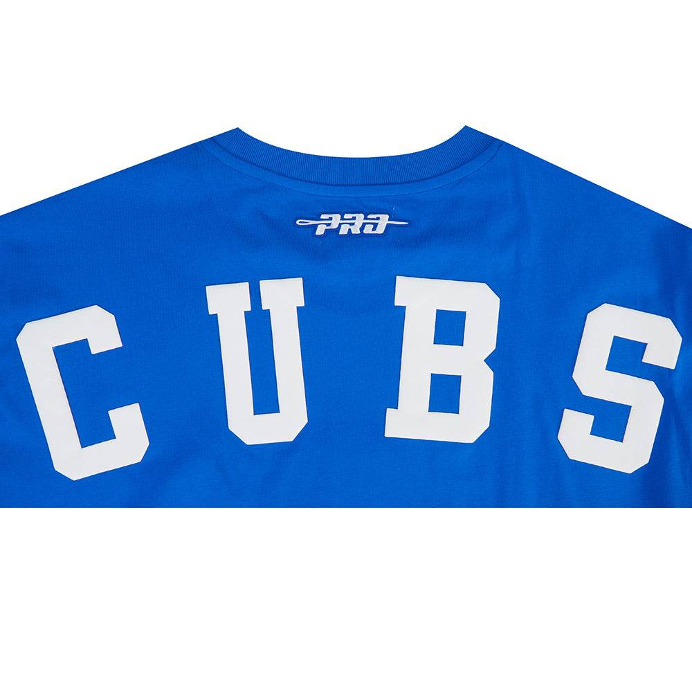 CAMISETA CJ DROP SHOULDER PARA HOMBRE MLB CHICAGO CUBS WINGSPAN (AZUL REAL)
