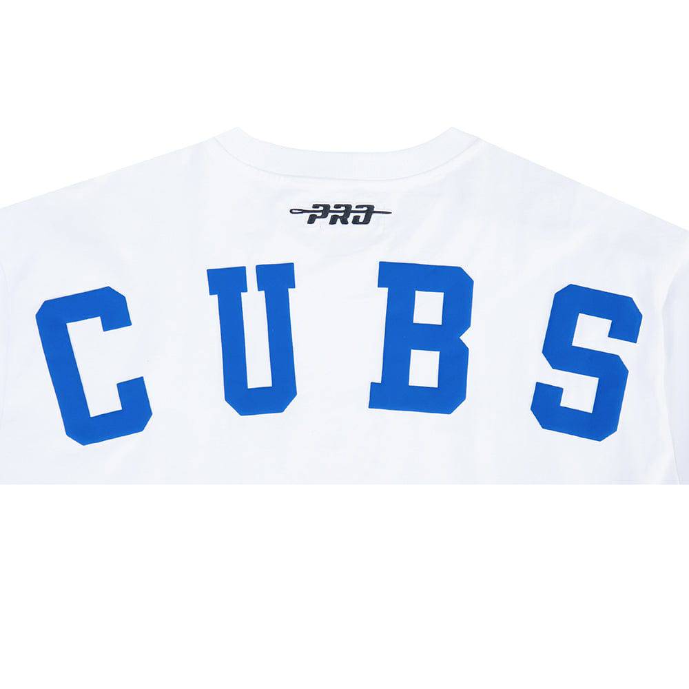 MLB CHICAGO CUBS WINGSPAN MEN'S CJ DROP SHOULDER TEE (WHITE)