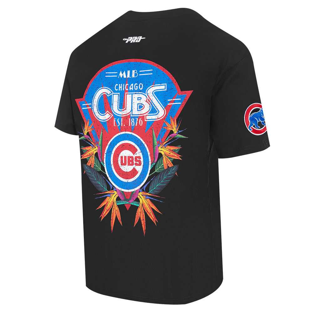 CAMISETA MLB CHICAGO CUBS PARADISE DE MANGA CORTA PARA HOMBRE (NEGRA)