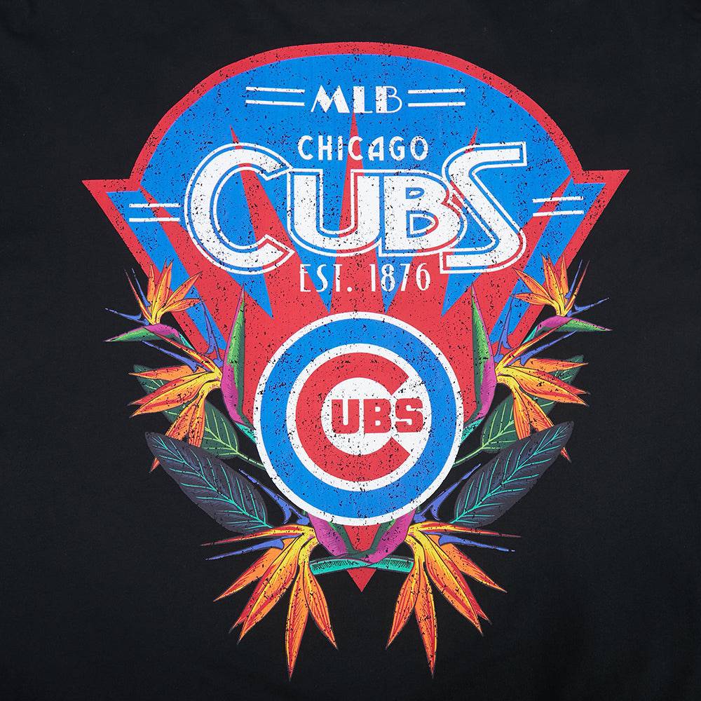 CAMISETA MLB CHICAGO CUBS PARADISE DE MANGA CORTA PARA HOMBRE (NEGRA)