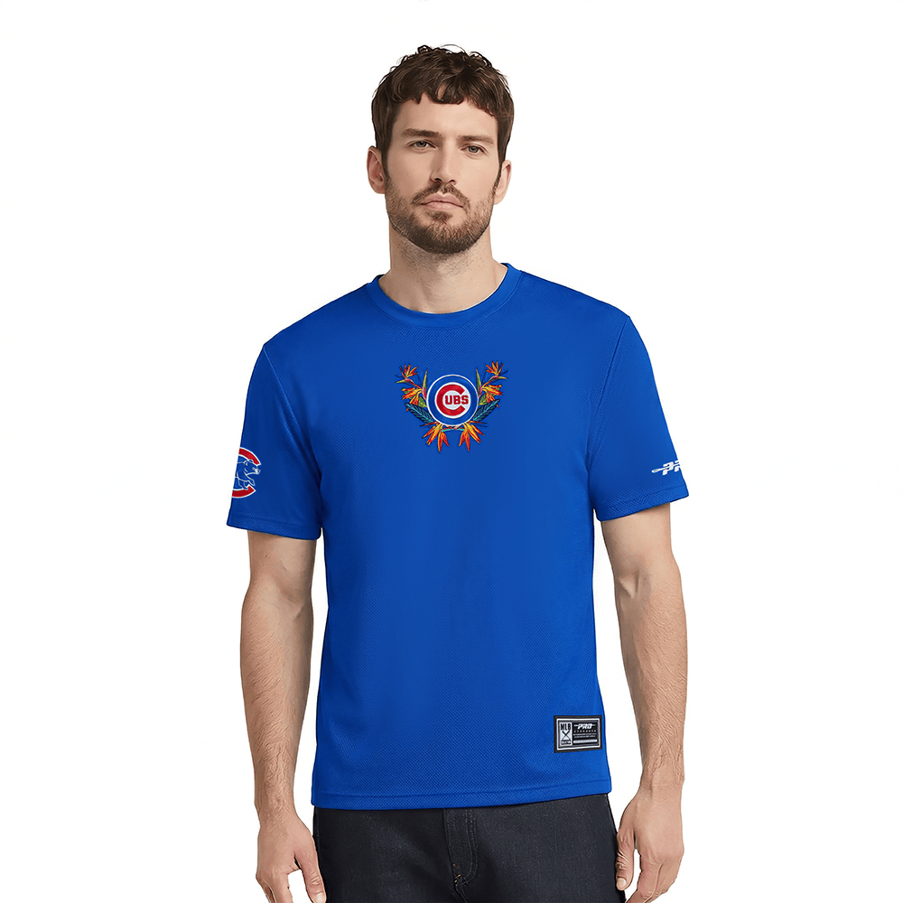 MLB CHICAGO CUBS PARADISE MEN'S S/S TOP (ROYAL BLUE)