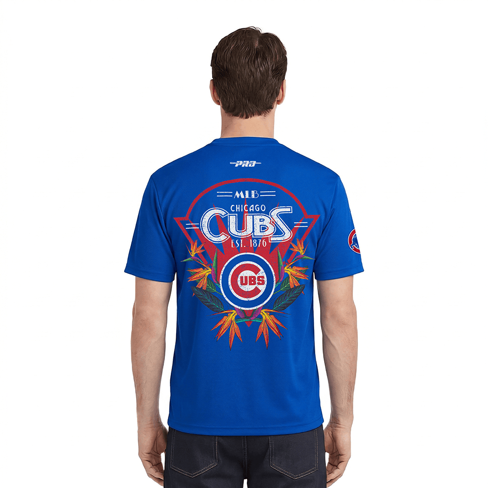MLB CHICAGO CUBS PARADISE MEN'S S/S TOP (ROYAL BLUE)