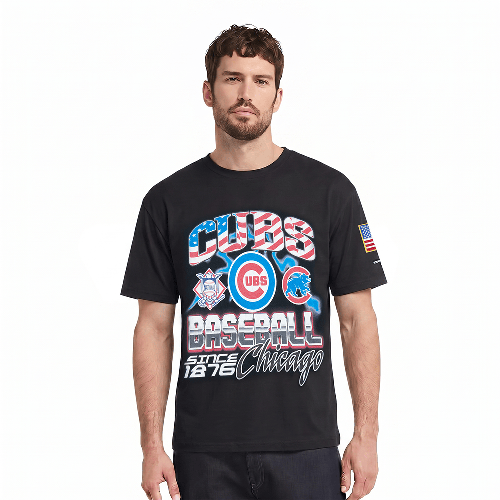 MLB CHICAGO CUBS VICTORY MEN'S S/S TEE (BLACK)