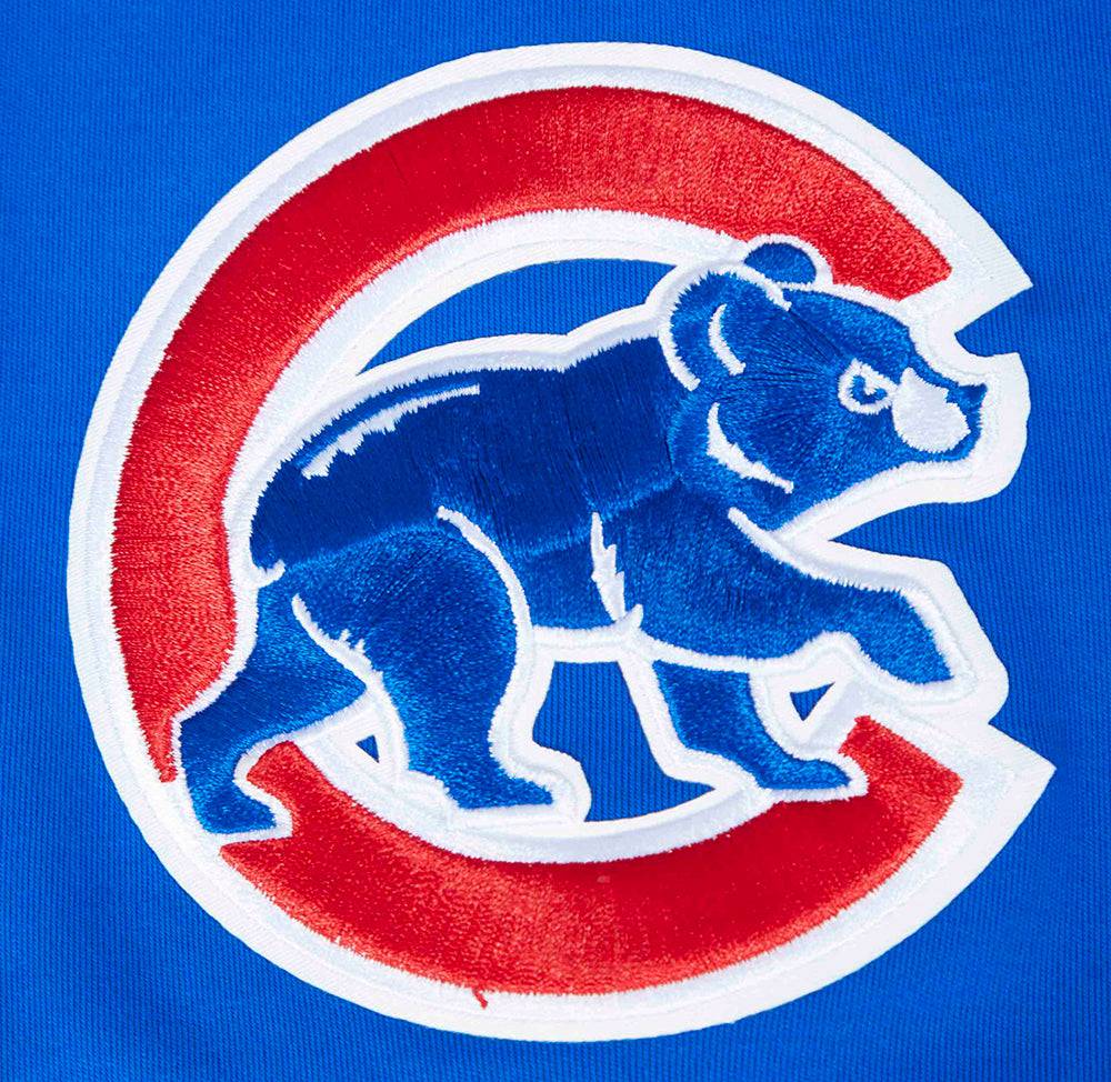 CAMISETA MLB CHICAGO CUBS CLÁSICA DE CHENILLA PARA HOMBRE M/M (AZUL REAL/ROJO)