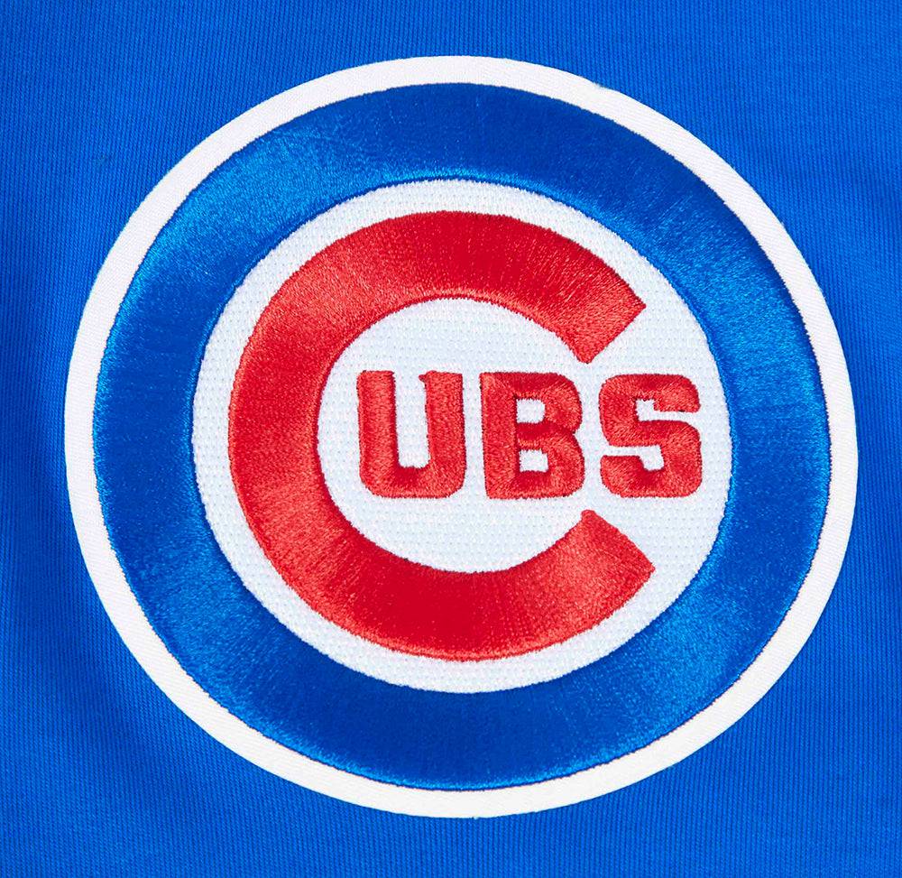 CAMISETA MLB CHICAGO CUBS CLÁSICA DE CHENILLA PARA HOMBRE M/M (AZUL REAL/ROJO)