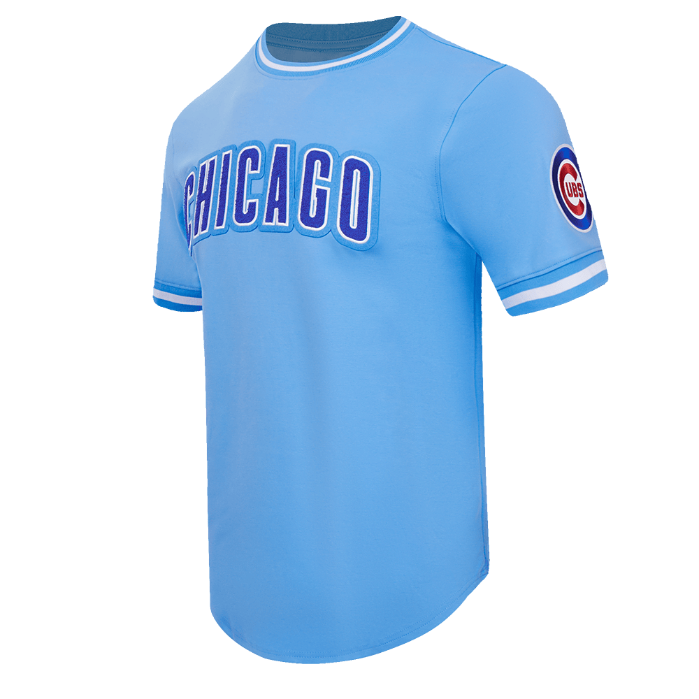 TOP CLÁSICO DE CHENILLA PARA HOMBRE MLB CHICAGO CUBS (AZUL UNIVERSITARIO)