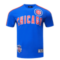 CAMISETA DE CINTAS PARA HOMBRE MLB CHICAGO CUBS LOGO PRO TEAM (AZUL REAL)