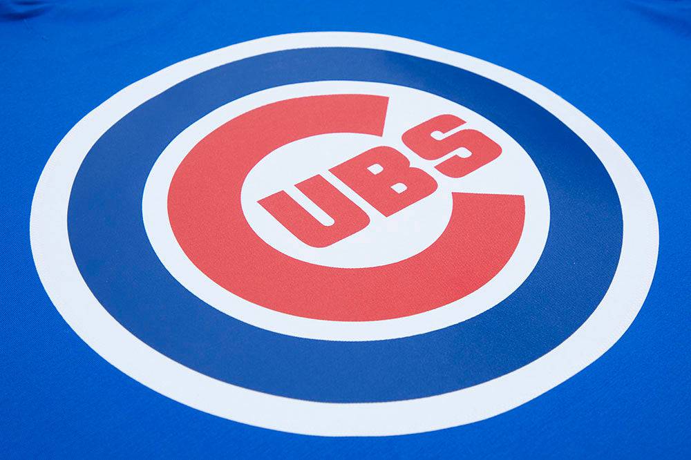 CAMISETA DE CINTAS PARA HOMBRE MLB CHICAGO CUBS LOGO PRO TEAM (AZUL REAL)