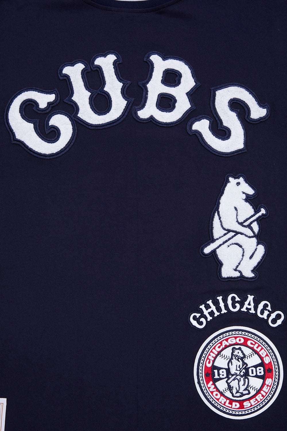 CAMISETA RETRO CLÁSICA MLB CHICAGO CUBS PARA HOMBRE (AZUL MARINO OSCURO)
