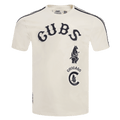 CAMISETA DE RAYAS RETRO CLÁSICA PARA HOMBRE MLB CHICAGO CUBS (BLANCO HUESO/ AZUL MARINO INTENSO)