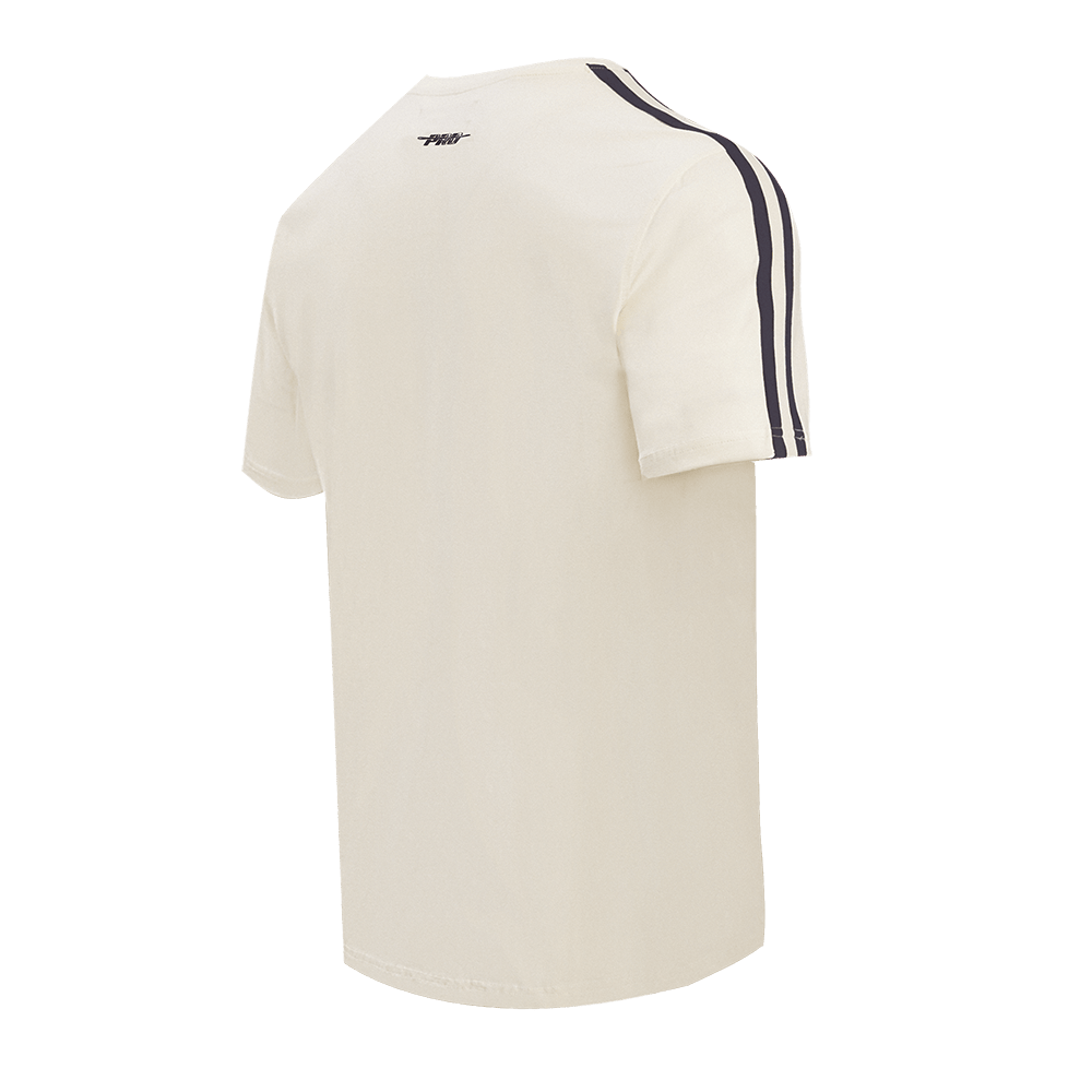 CAMISETA DE RAYAS RETRO CLÁSICA PARA HOMBRE MLB CHICAGO CUBS (BLANCO HUESO/ AZUL MARINO INTENSO)