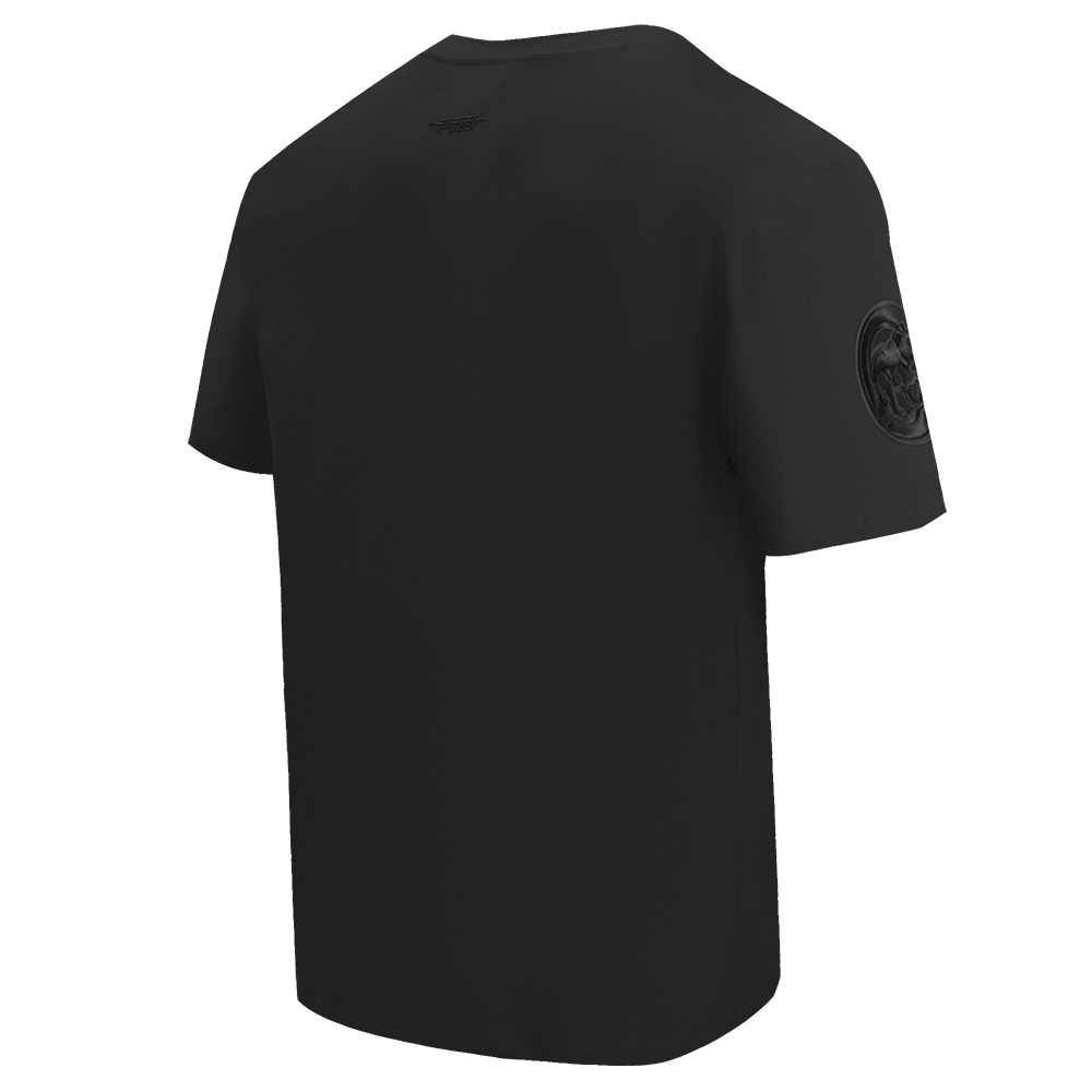 CAMISETA NEUTRA PARA HOMBRE MLB CHICAGO CUBS CON HOMBROS CAÍDOS (NEGRA)