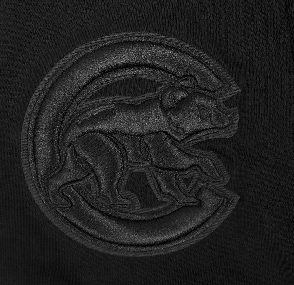 CAMISETA NEUTRA PARA HOMBRE MLB CHICAGO CUBS CON HOMBROS CAÍDOS (NEGRA)