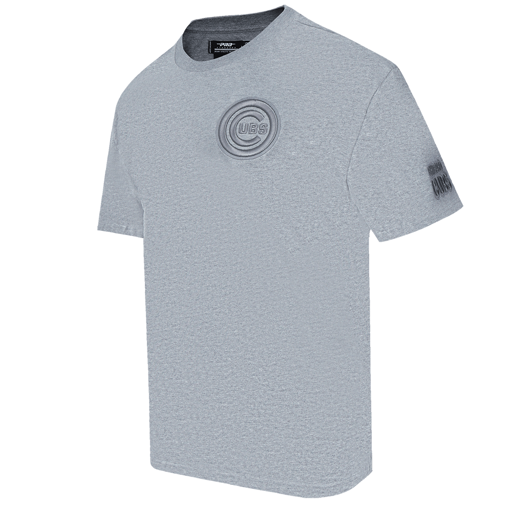 CAMISETA UNISEX PARA HOMBRE MLB CHICAGO CUBS DE HOMBROS CAÍDOS (GRIS OSCURO MELANGE)