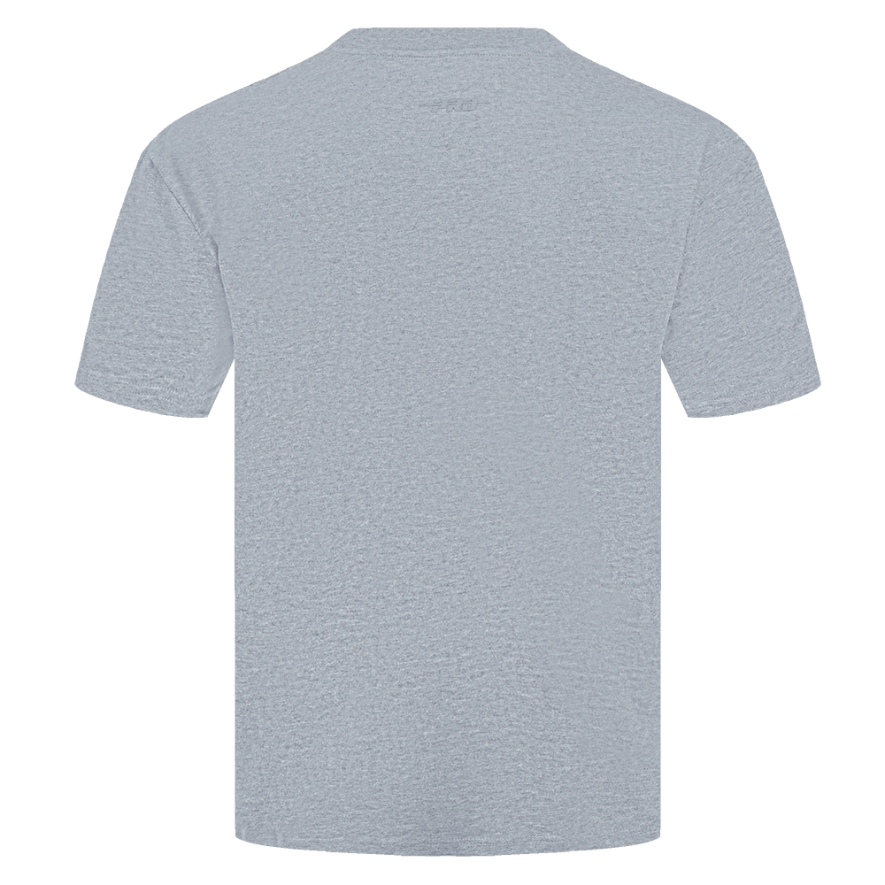 CAMISETA UNISEX PARA HOMBRE MLB CHICAGO CUBS DE HOMBROS CAÍDOS (GRIS OSCURO MELANGE)