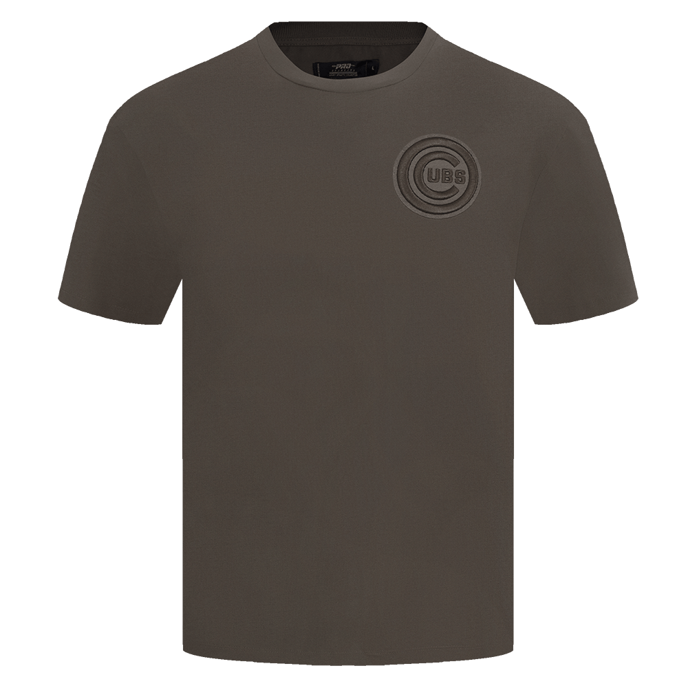 MLB CHICAGO CUBS NEUTRAL MEN'S DROP SHOULDER TOP (DARK TAUPE)