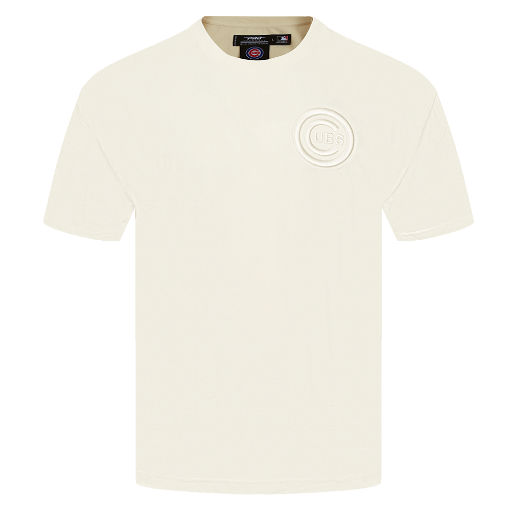MLB CHICAGO CUBS NEUTRAL MEN'S DROP SHOULDER TOP (EGGSHELL)