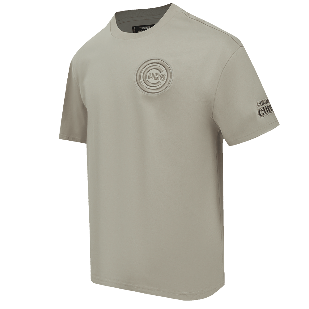 MLB CHICAGO CUBS NEUTRAL MEN'S DROP SHOULDER TOP (TAUPE)