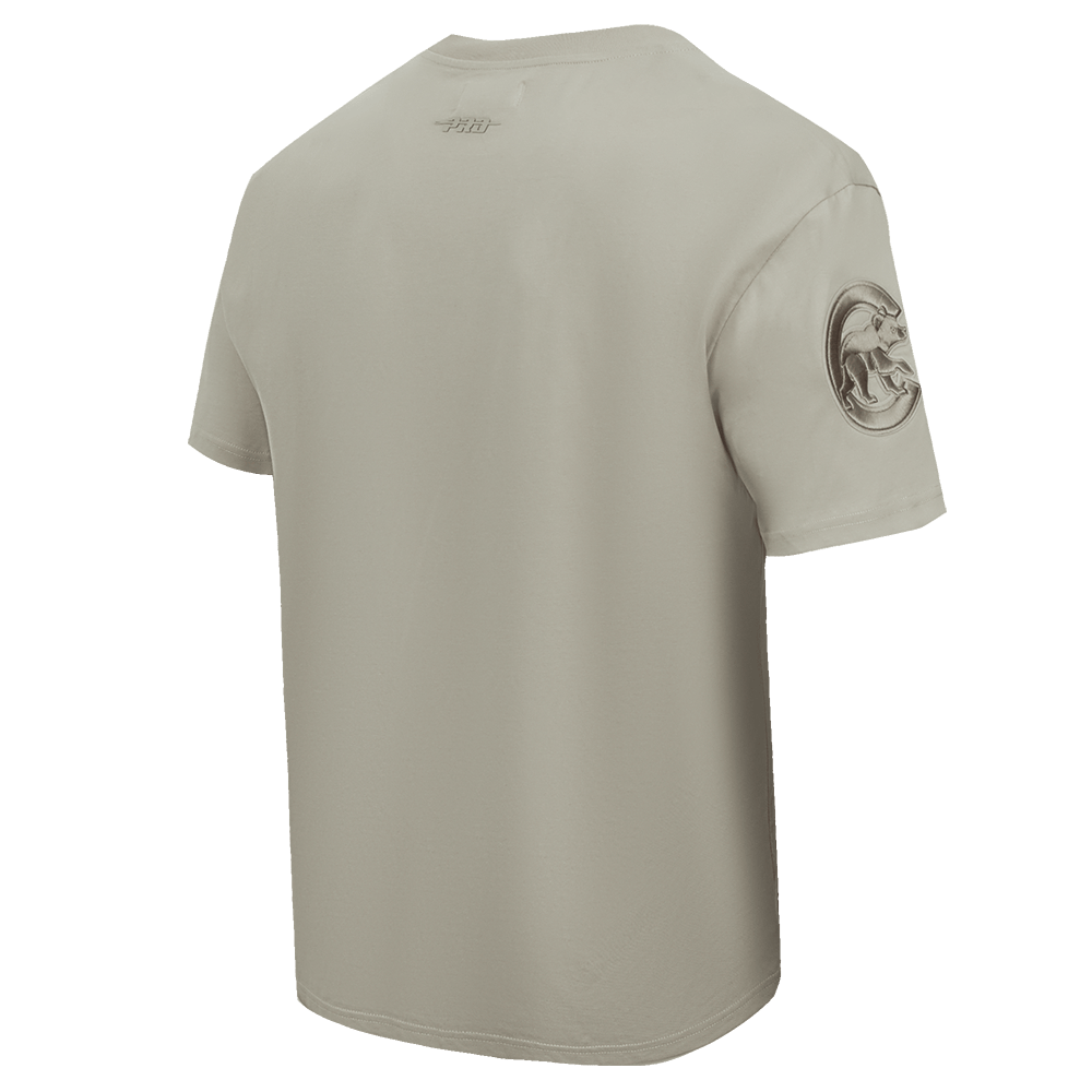 MLB CHICAGO CUBS NEUTRAL MEN'S DROP SHOULDER TOP (TAUPE)