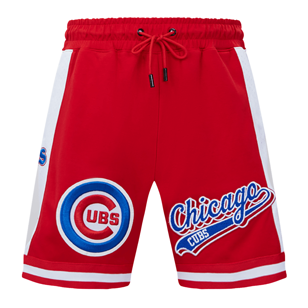 MLB CHICAGO CUBS SCRIPT TAIL MEN'S DOUBLE KNIT 2.0 SHORT (RED)