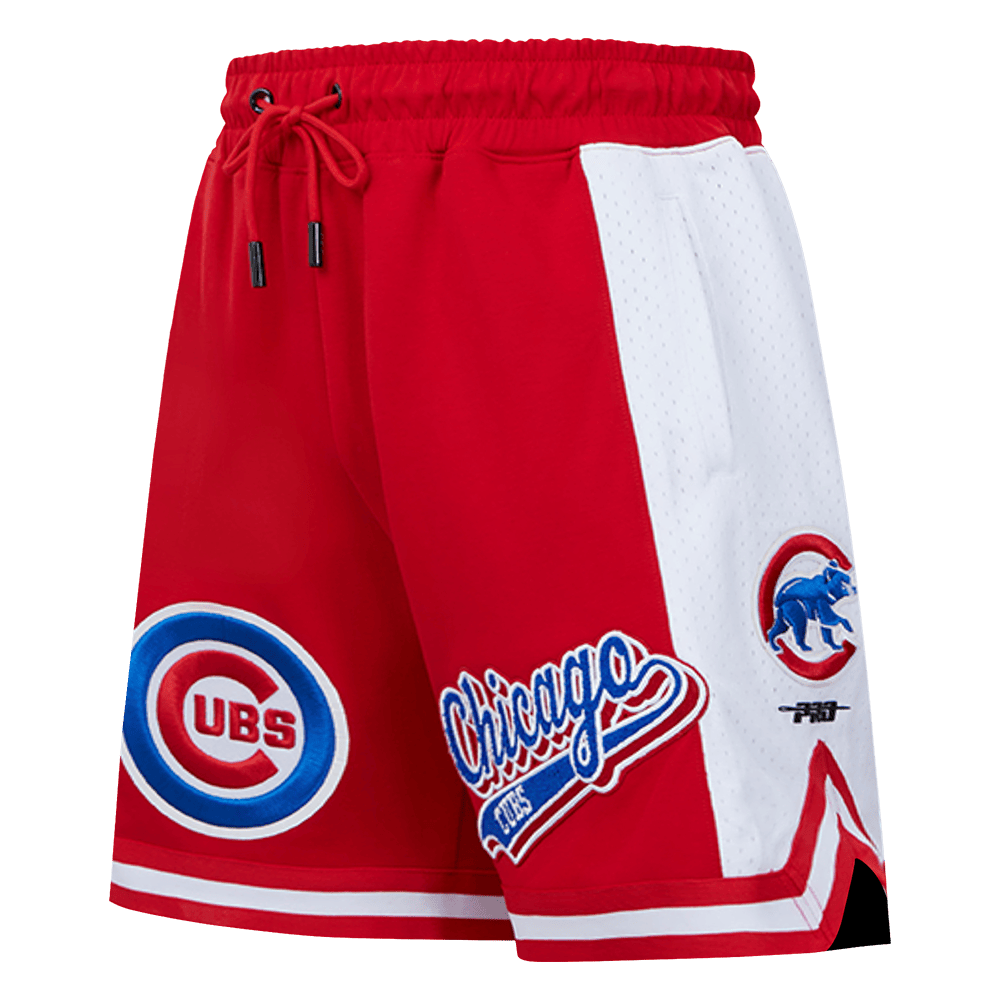 MLB CHICAGO CUBS SCRIPT TAIL MEN'S DOUBLE KNIT 2.0 SHORT (RED)