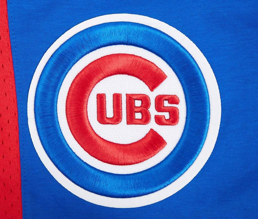 PANTALÓN CORTO DOBLE PUNTO 2.0 MLB CHICAGO CUBS SCRIPT TAIL PARA HOMBRE (AZUL REAL/ROJO)