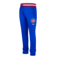 MLB CHICAGO CUBS SCRIPT TAIL MEN'S RIB FLEECE SWEATPANT (ROYAL BLUE/RED)