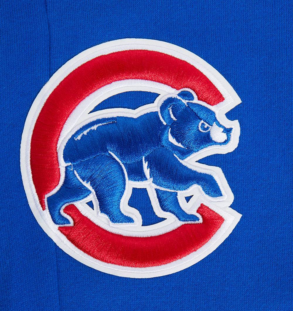 MLB CHICAGO CUBS SCRIPT TAIL MEN'S RIB FLEECE SWEATPANT (ROYAL BLUE/RED)
