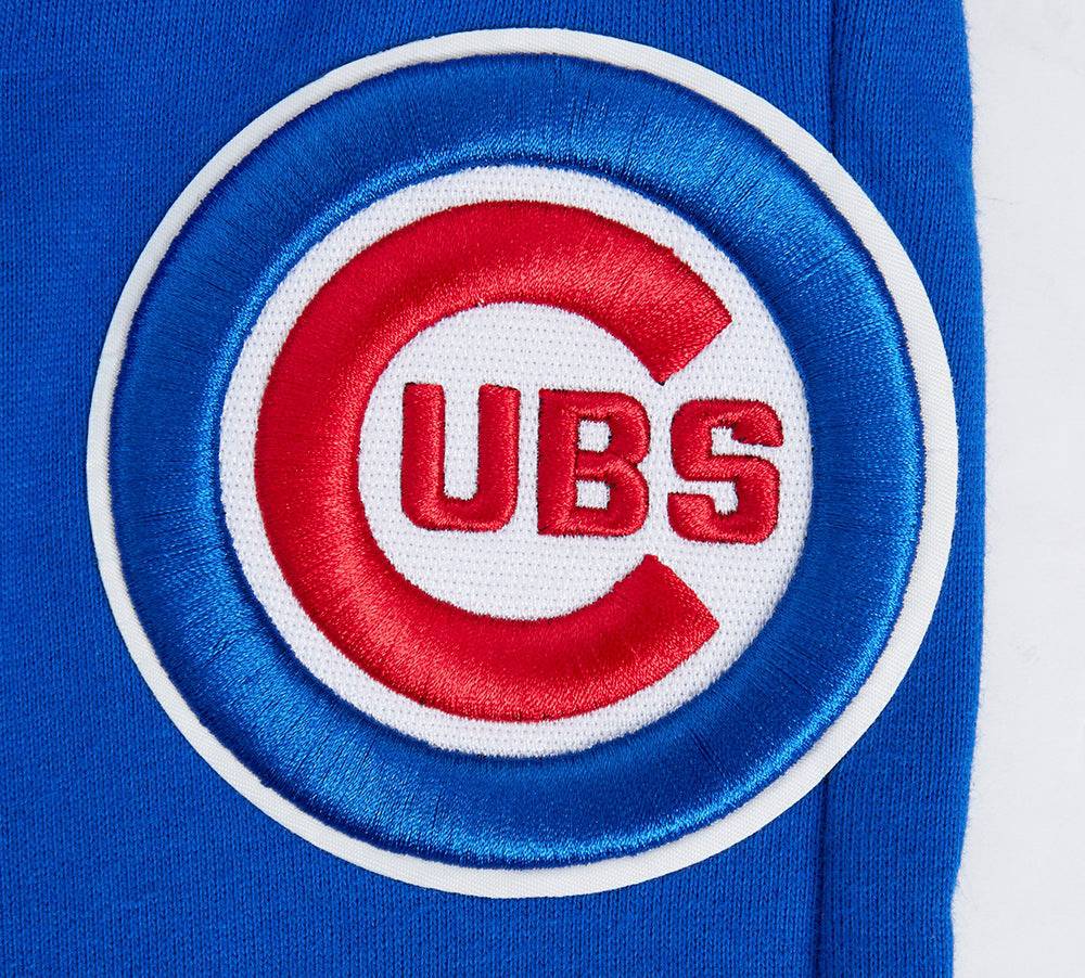 MLB CHICAGO CUBS SCRIPT TAIL MEN'S RIB FLEECE SWEATPANT (ROYAL BLUE/RED)