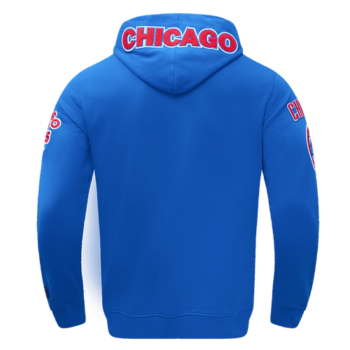 MLB CHICAGO CUBS CLASSIC CHENILLE MEN'S PULLOVER HOODIE (BLUE)