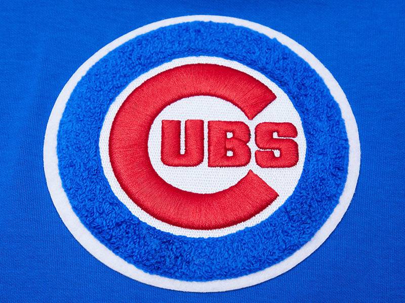 MLB CHICAGO CUBS SUDADERA CON CAPUCHA CLÁSICA DE CHENILLA PARA HOMBRE (AZUL)