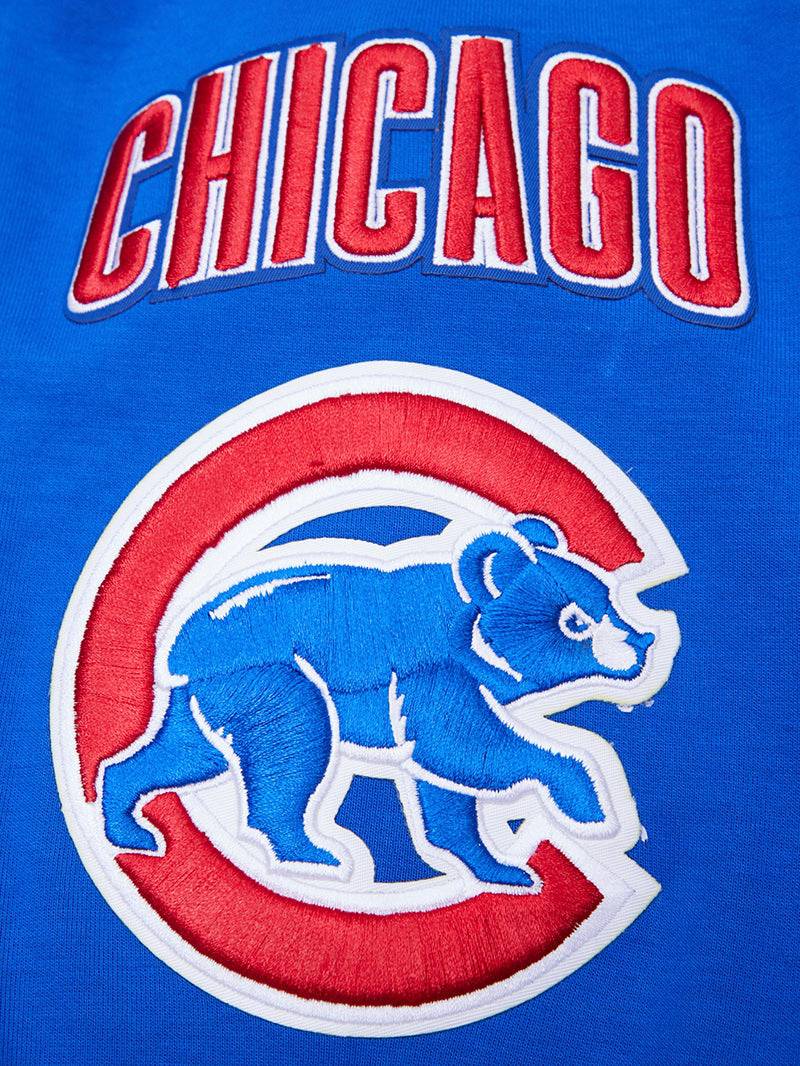 MLB CHICAGO CUBS CLASSIC CHENILLE MEN'S PULLOVER HOODIE (BLUE)