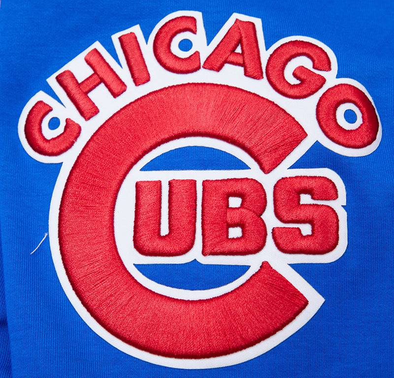 MLB CHICAGO CUBS CLASSIC CHENILLE MEN'S PULLOVER HOODIE (BLUE)