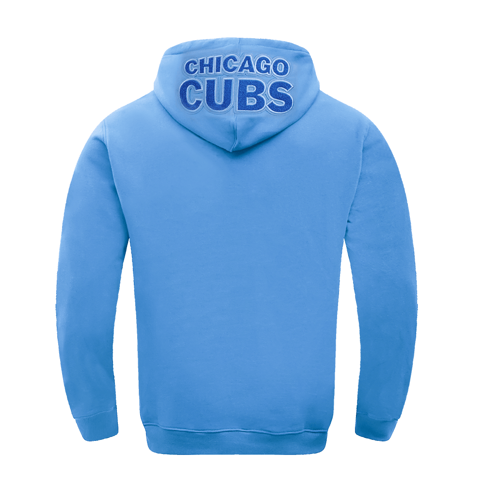 MLB CHICAGO CUBS CLASSIC CHENILLE MEN'S PULLOVER HOODIE (UNIVERSITY BLUE)