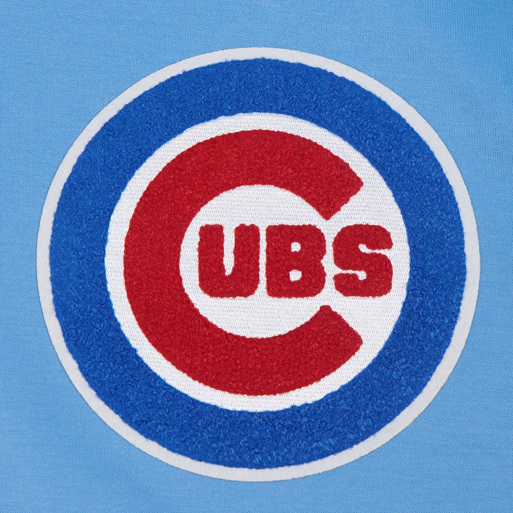 MLB CHICAGO CUBS CLASSIC CHENILLE MEN'S PULLOVER HOODIE (UNIVERSITY BLUE)
