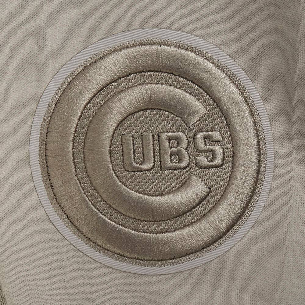 MLB CHICAGO CUBS WINGSPAN MEN'S DROP SHOULDER FLEECE CREWNECK (TAUPE)