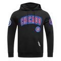 MLB CHICAGO CUBS DIY PICK STITCH MEN'S DK PO HOODIE (BLACK)